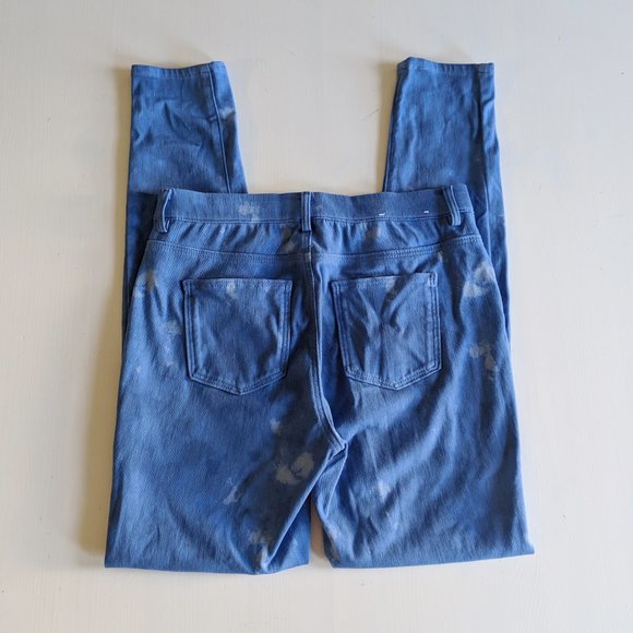 Uniqlo 80s Acid Wash Leggings Pants / Jeggings Size Medium - Picture 3 of 5